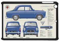Ford Prefect 100E 1957-59 Small Tablet Covers